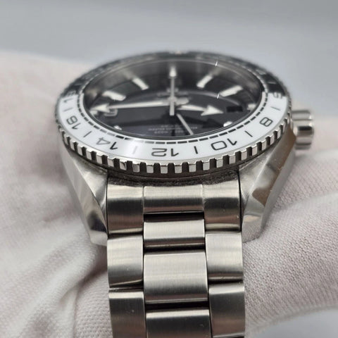 2024 PAPERS OMEGA Seamaster Planet Ocean GMT 600M “Oreo" 215.30.44.22.01.001 BOX
