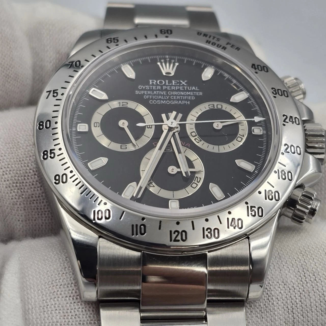 PAPERS 2014 Rolex Cosmograph Daytona 116520 Black Fat Buckle 40mm Watch BOX