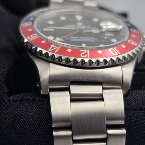 Rolex GMT Master Pepsi Bezel Steel Oyster Bracelet 40mm Watch 16700