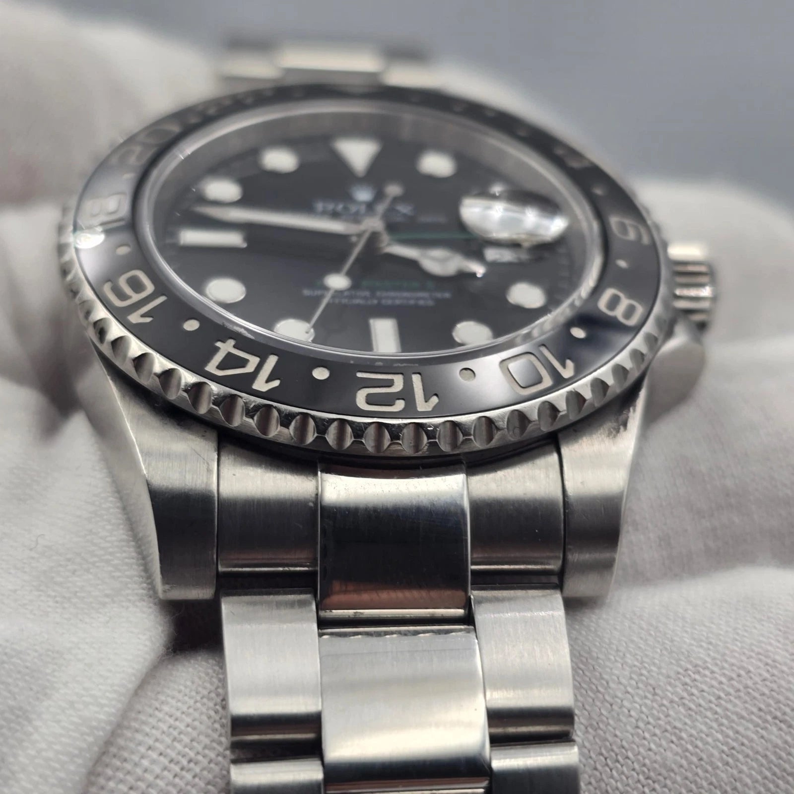 PAPERS 2009 Rolex GMT Master II 116710LN Steel Ceramic Black 40mm Watch BOX