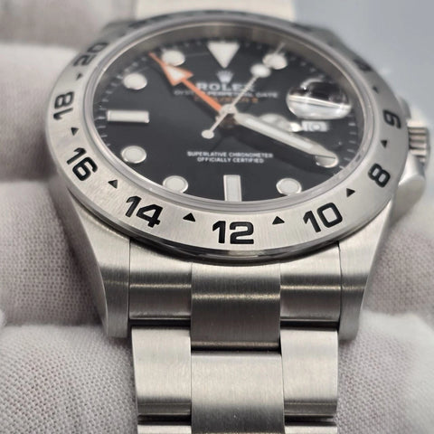 PAPERS 2023 Rolex Explorer II 42mm 226570 Stainless Steel Black Dial BOX