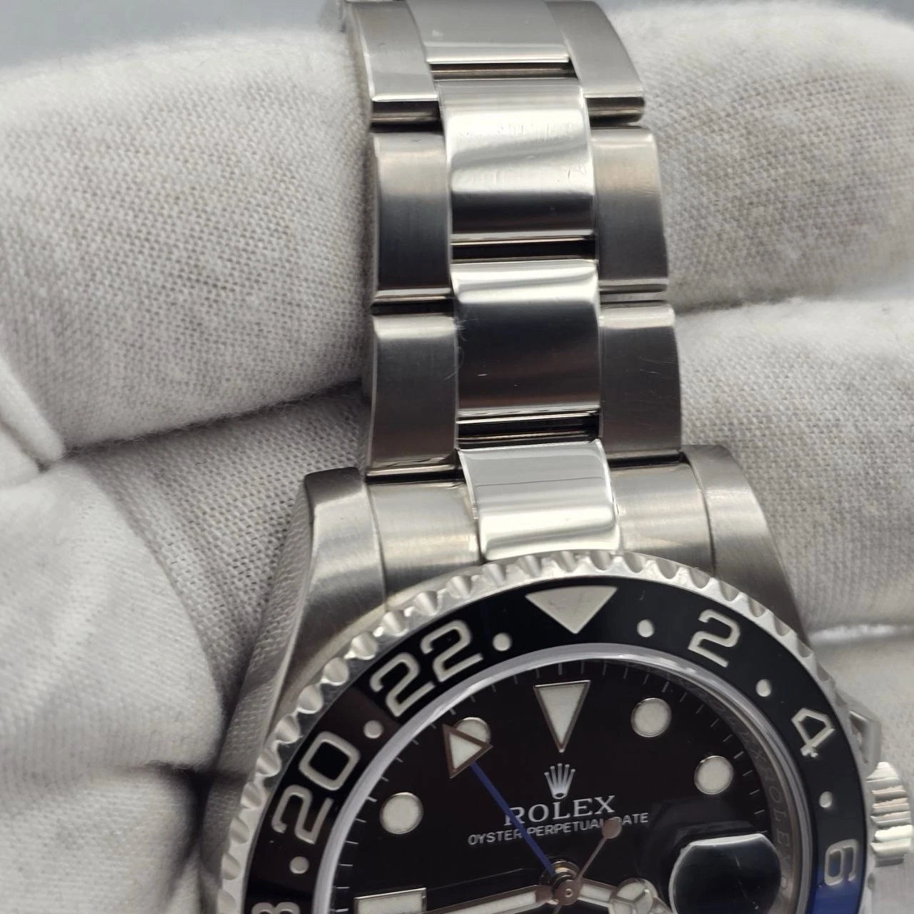 2015 PAPERS Rolex GMT Master II 116710BLNR Steel Ceramic Batman Watch BOX