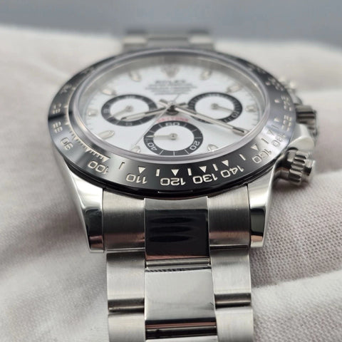 2023 PAPERS Rolex Daytona 116500LN Panda White Dial Ceramic 40mm Steel Watch BOX