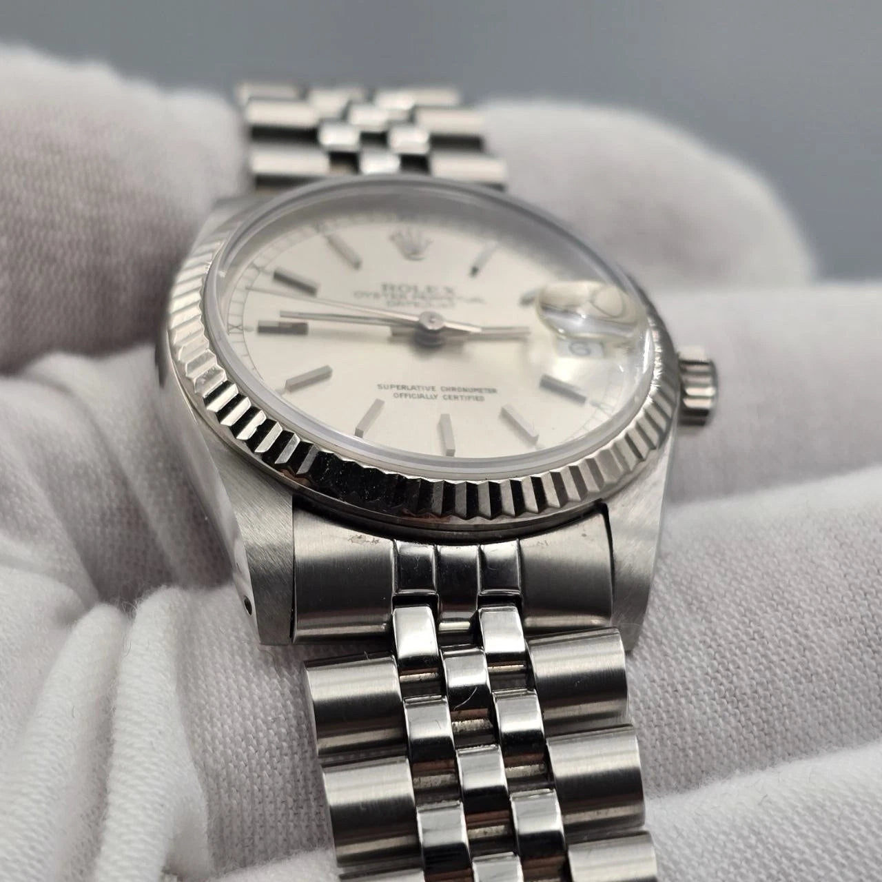 2020 RSC Rolex Datejust 31mm 68274 Silver Dial Steel Jubilee 18k Fluted Bezel