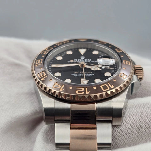 PAPERS 2023 Rolex GMT-Master II Rootbeer 40mm 126711CHNR Two-Tone Rose Gold BOX