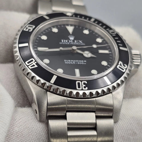 Rolex Submariner No-Date 2 Liner Black Dial Steel Oyster 40mm Watch 14060