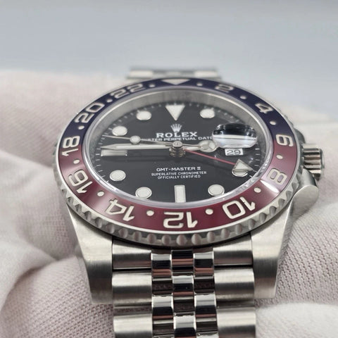 PAPERS 2023 Rolex GMT Master II Pepsi Red Blue Jubilee 126710BLRO Watch BOX