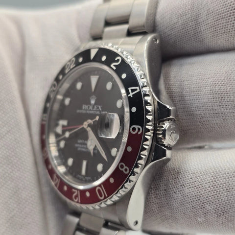 Rolex GMT-Master II Fat Lady Coke Bezel Stainless Steel 40mm Watch 16760