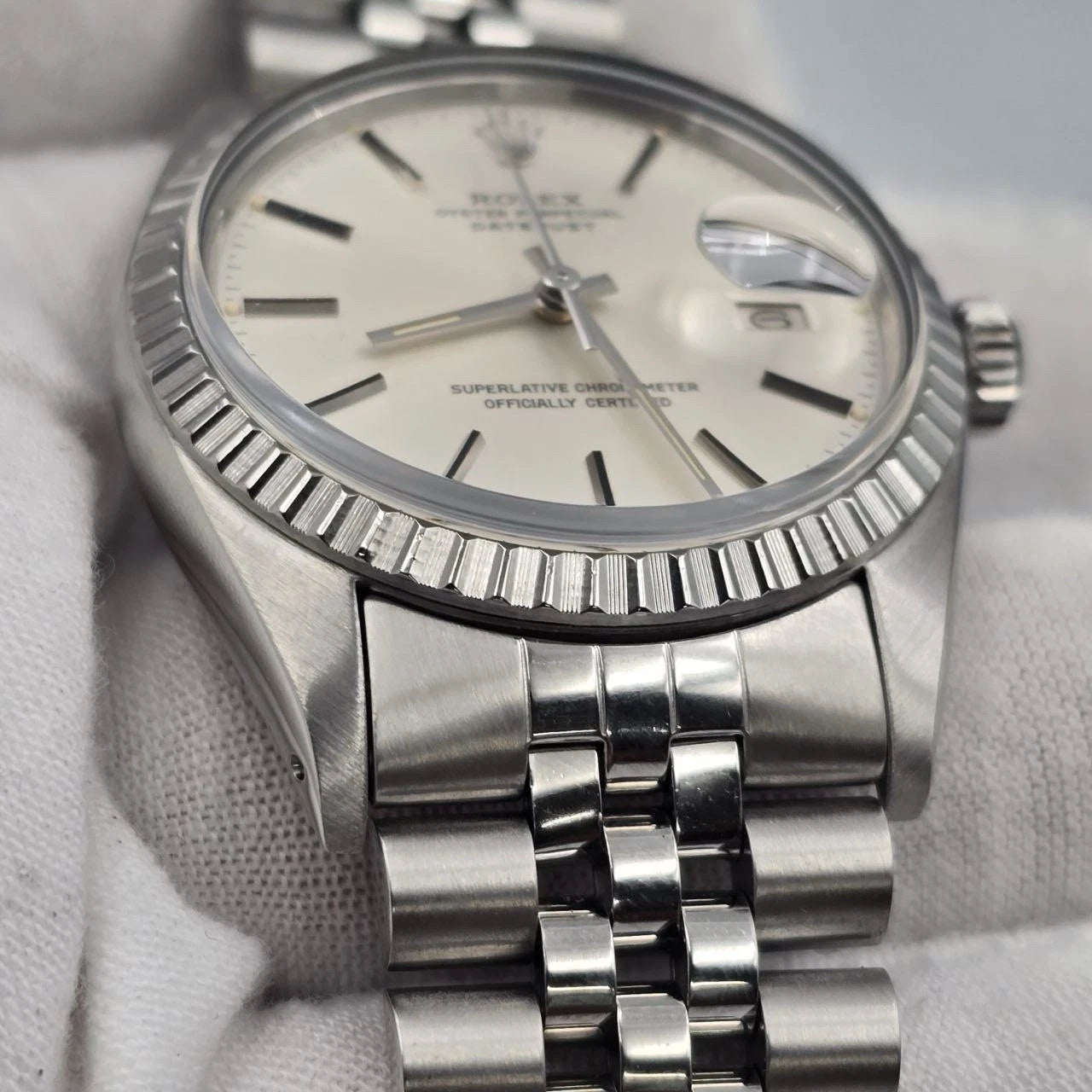 Rolex Datejust Stainless Steel Silver Dial 36mm Automatic Watch 16030