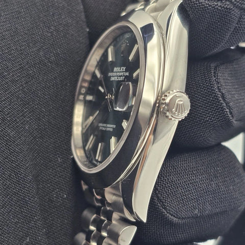 2023 Rolex Datejust 41mm Mint Green Dial Smooth Bezel Jubilee Watch 126300 B+P