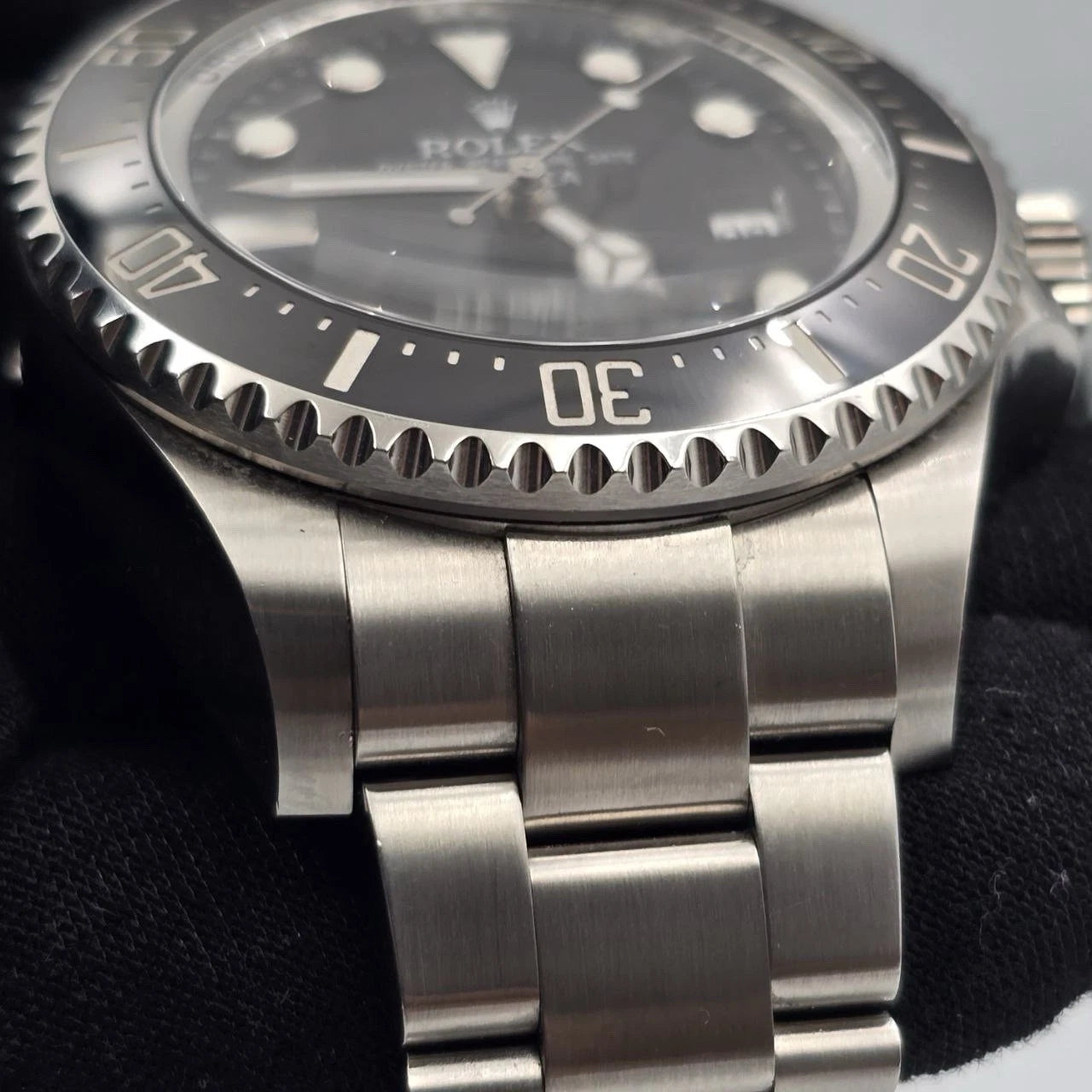 PAPERS Rolex Sea-Dweller Deepsea 44mm Black Ceramic Steel Dive Watch 116660 BOX