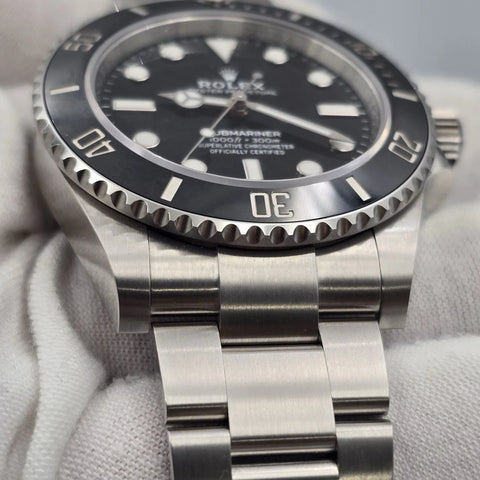 NEW 2024 Rolex Submariner No Date Ceramic Steel 41mm 124060 UNWORN