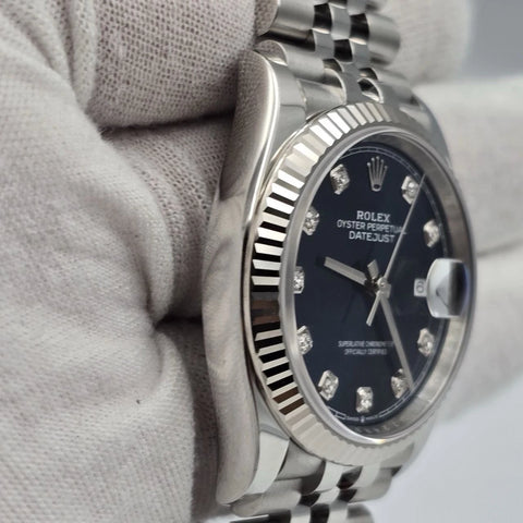 NEW 2025 Rolex Datejust 126234 Jubilee Blue Diamond Dial Watch 36mm Watch UNWORN