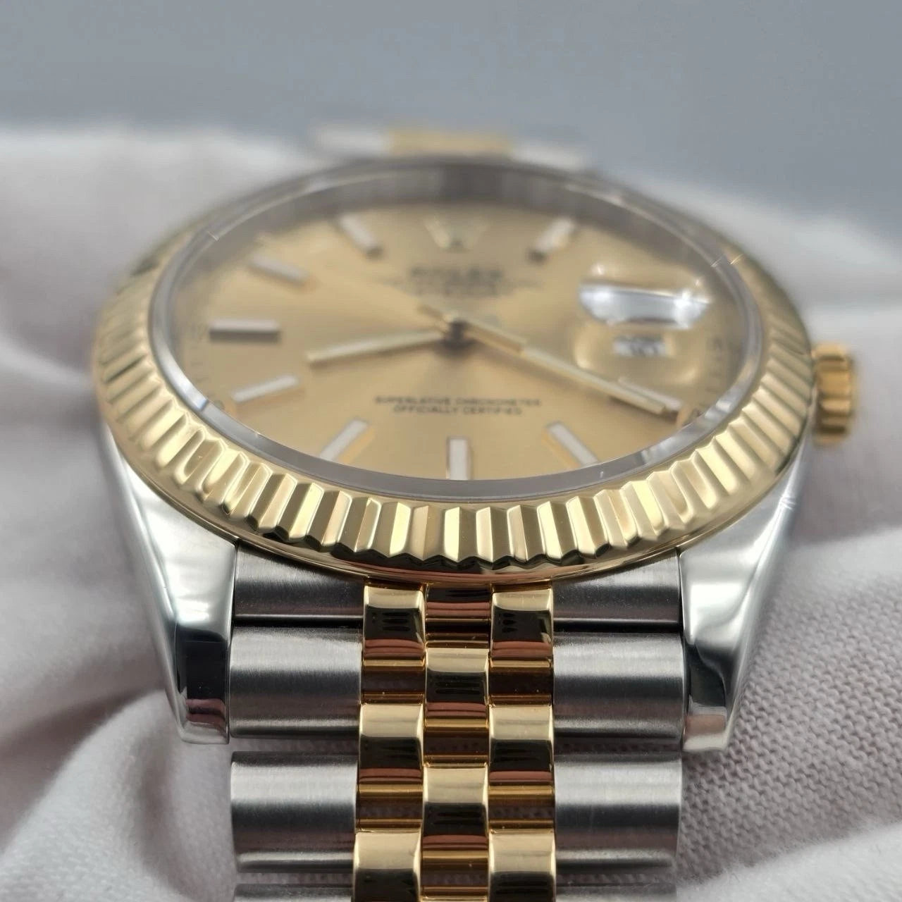 2019 PAPERS Rolex Datejust 41mm 126333 Two Tone Jubilee Champagne Dial BOX