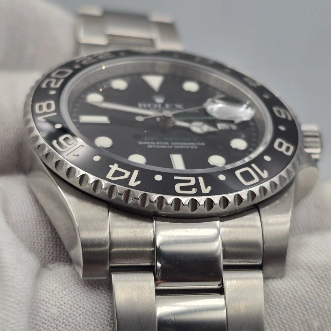 PAPERS 2010 Rolex GMT Master II 116710LN Steel Ceramic Black 40mm Watch BOX