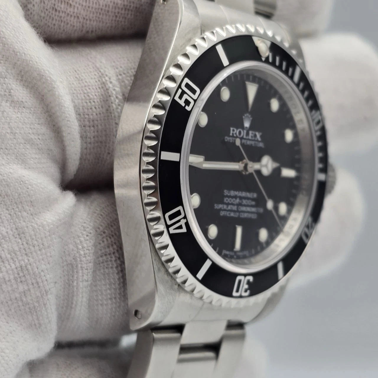 PAPERS 2009 Submariner No Date 14060M 4 Line REHAUT Black Dial 40mm Watch