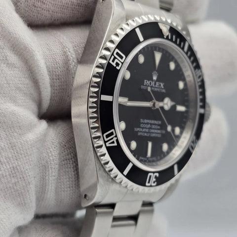 PAPERS 2009 Submariner No Date 14060M 4 Line REHAUT Black Dial 40mm Watch