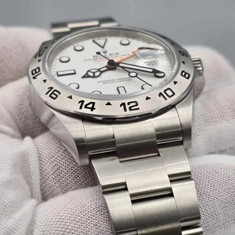 NEW 2025 Rolex Explorer II 42mm 226570 Stainless Steel White Polar Dial UNWORN