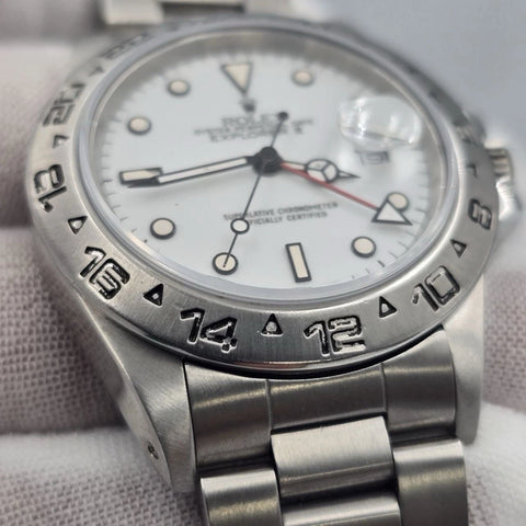Rolex 16570 Explorer II Polar White Stainless Steel Automatic 40mm Watch