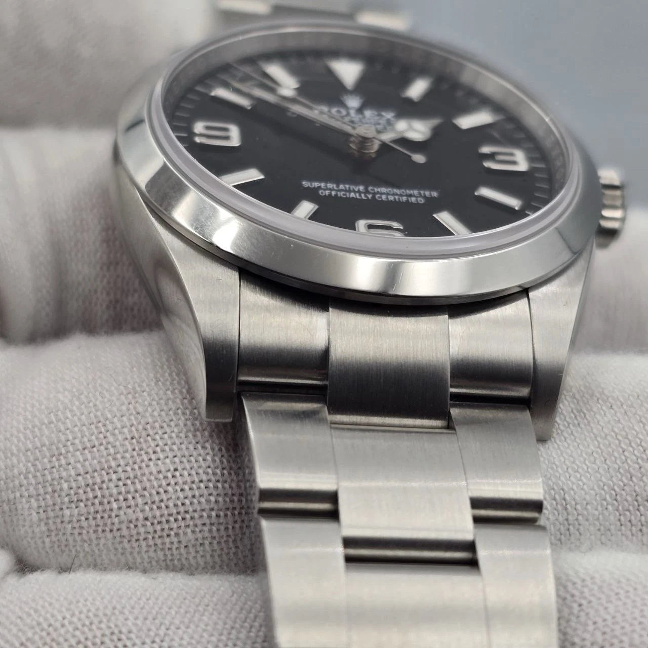 PAPERS MINT 2022 Rolex Explorer Black Dial Stainless Steel 36mm Watch 124270 BOX