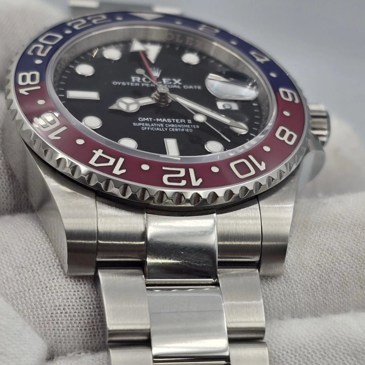 PAPERS 2023 Rolex GMT Master Pepsi Red Blue Oyster Ceramic 126710BLRO Watch BOX