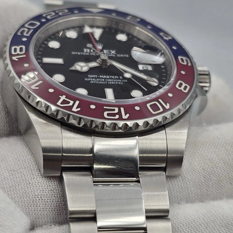 PAPERS 2023 Rolex GMT Master Pepsi Red Blue Oyster Ceramic 126710BLRO Watch BOX