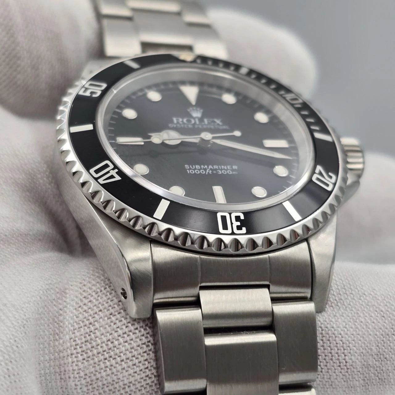 MINT Rolex Submariner No-Date BLACK Stainless Steel Dive Oyster 40mm Watch 14060