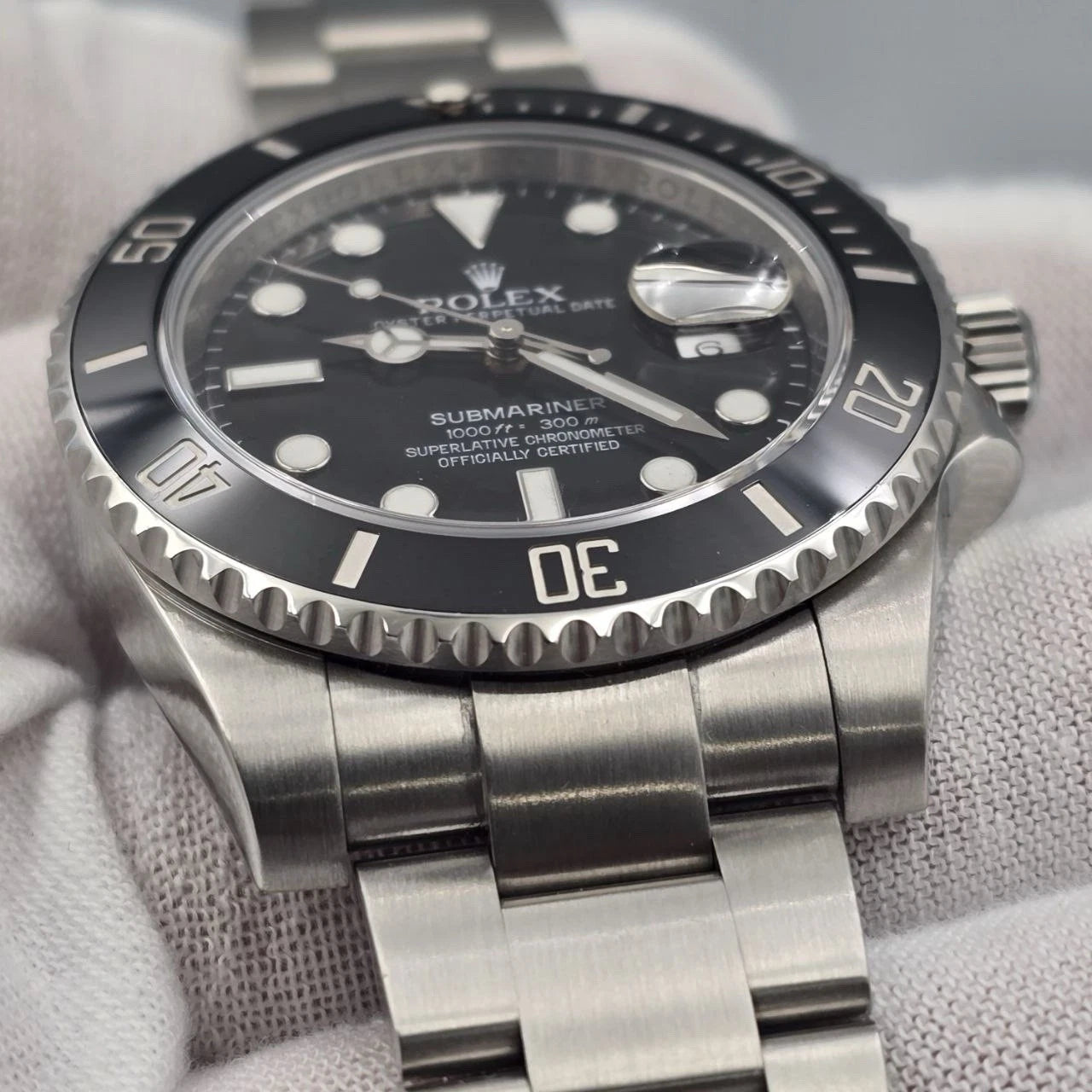 2015 PAPERS Rolex Submariner Date 116610LN Steel Black Ceramic 40mm Watch BOX