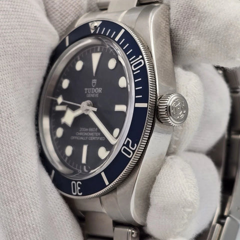 PAPERS 2022 Tudor Black Bay Blue Dial 39mm Steel Automatic Watch 79030B BOX