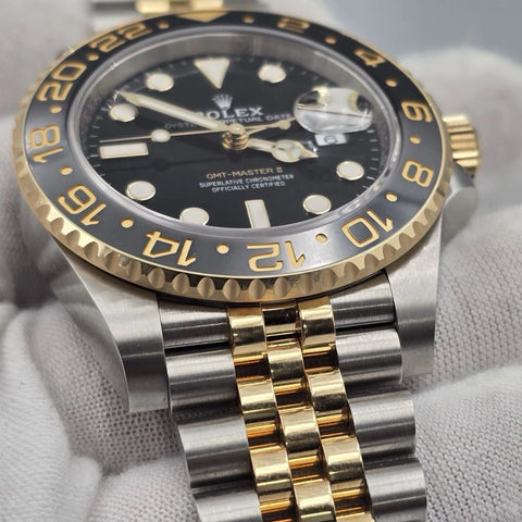 NEW 2025 Rolex GMT Master II 126713GRNR Two Tone Bumblebee Jubilee Watch UNWORN