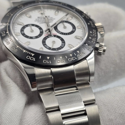 2023 PAPERS Rolex Daytona 116500LN Panda White Dial Ceramic 40mm Steel Watch BOX