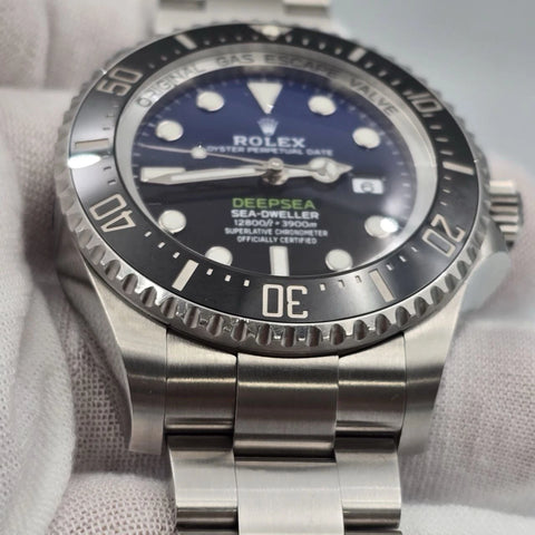 PAPERS 2021 Rolex Sea-Dweller Deepsea James Cameron Blue 126660 44mm Watch BOX