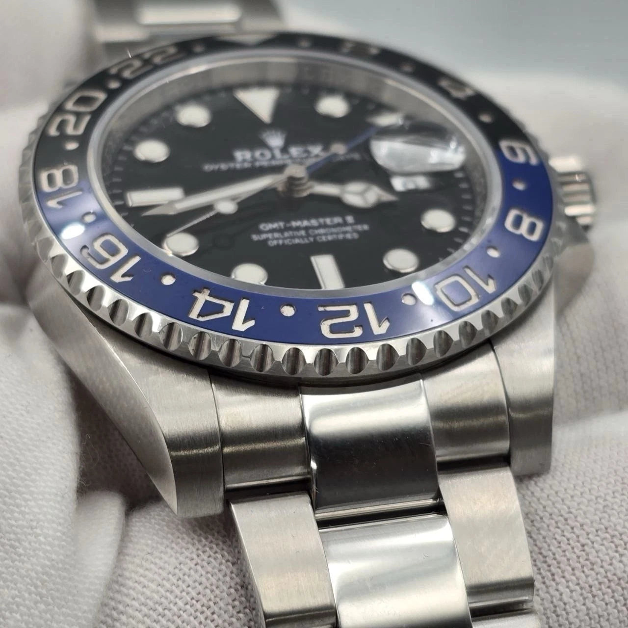 2022 PAPERS Rolex GMT Master II Batman Steel Oyster Bracelet 126710BLNR BOX