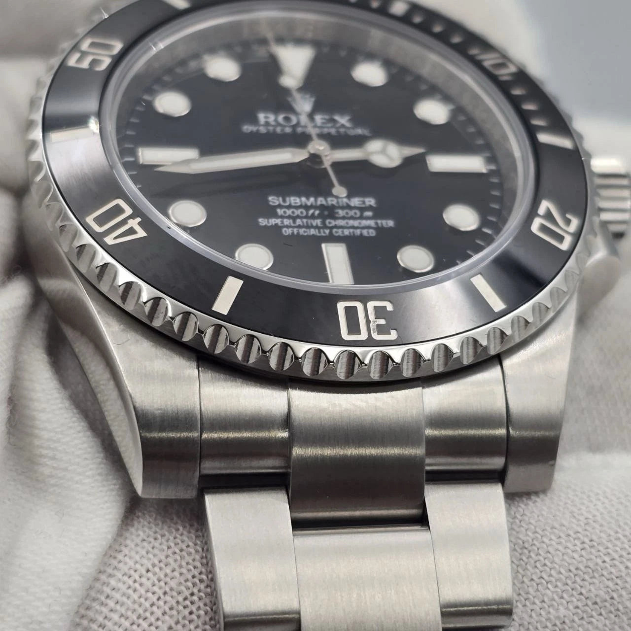 MINT 2013 PAPERS Rolex Submariner No-Date 114060 Black Ceramic 40mm Watch BOX