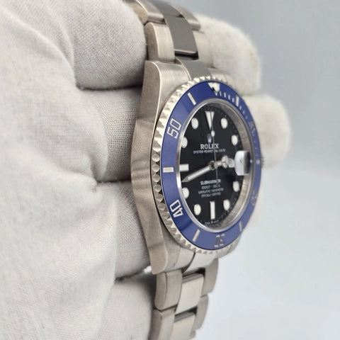 2022 PAPERS Rolex 126619LB Submariner Blue Cookie Monster Gold 41mm Watch BOX
