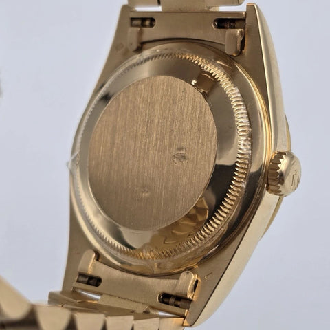 Rolex Gold Day-Date President Gold FACTORY Blue Diamond Dial 36mm Watch 18238