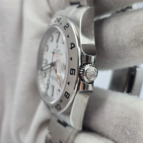 2022 PAPERS Rolex Explorer II 42mm 226570 Stainless Steel Polar White Dial BOX