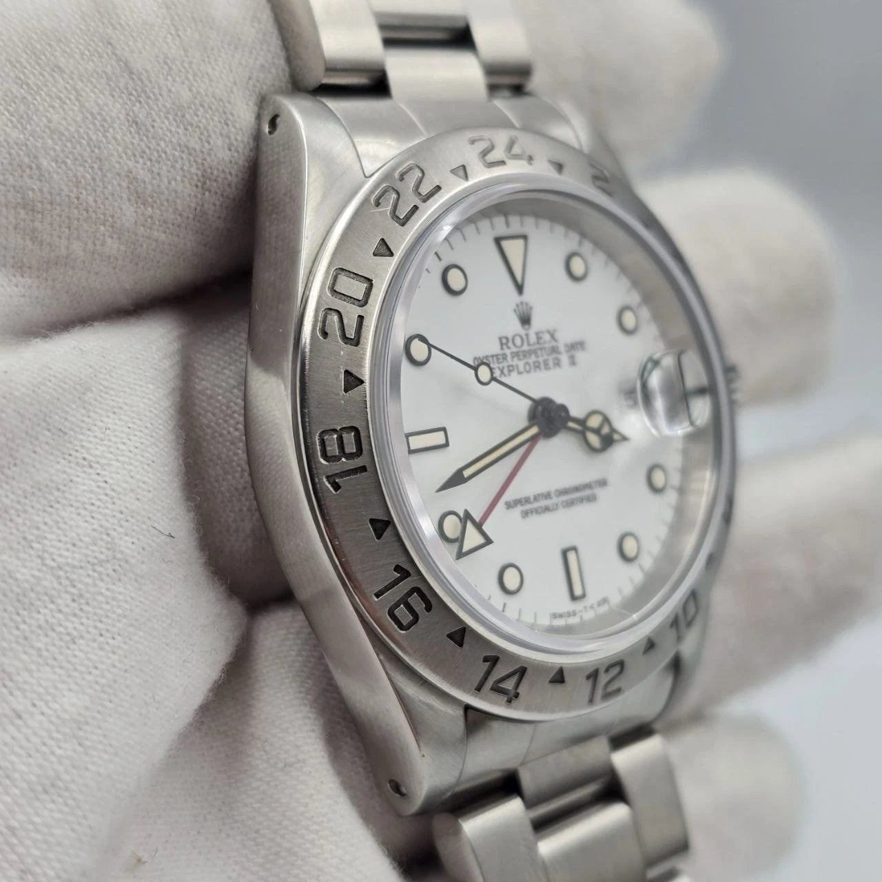 Rolex Explorer II 16570 Polar White Dial Stainless Steel 40mm Watch