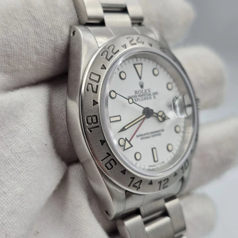 Rolex Explorer II 16570 Polar White Dial Stainless Steel 40mm Watch