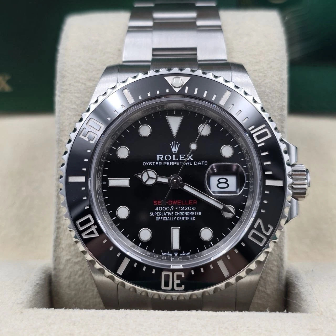 2020 PAPERS Rolex Sea-Dweller Black Red Letters Stainless Steel 43mm 126600 BOX