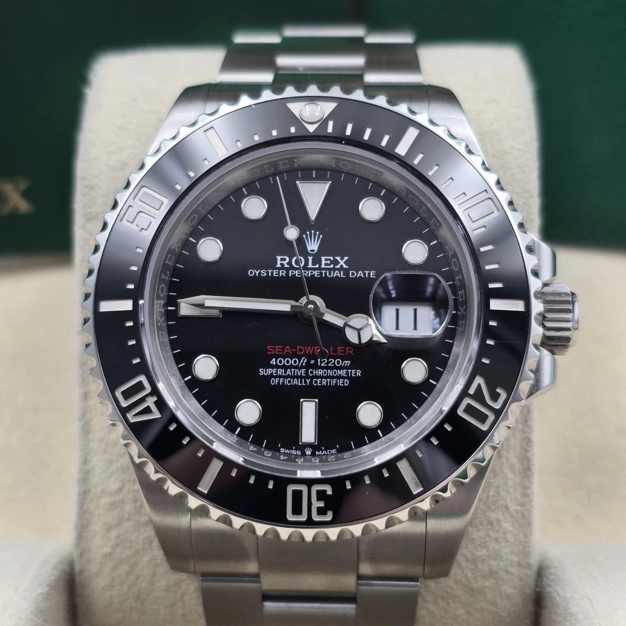 2020 PAPERS Rolex Sea-Dweller Black Red Letters Stainless Steel 43mm 126600 BOX