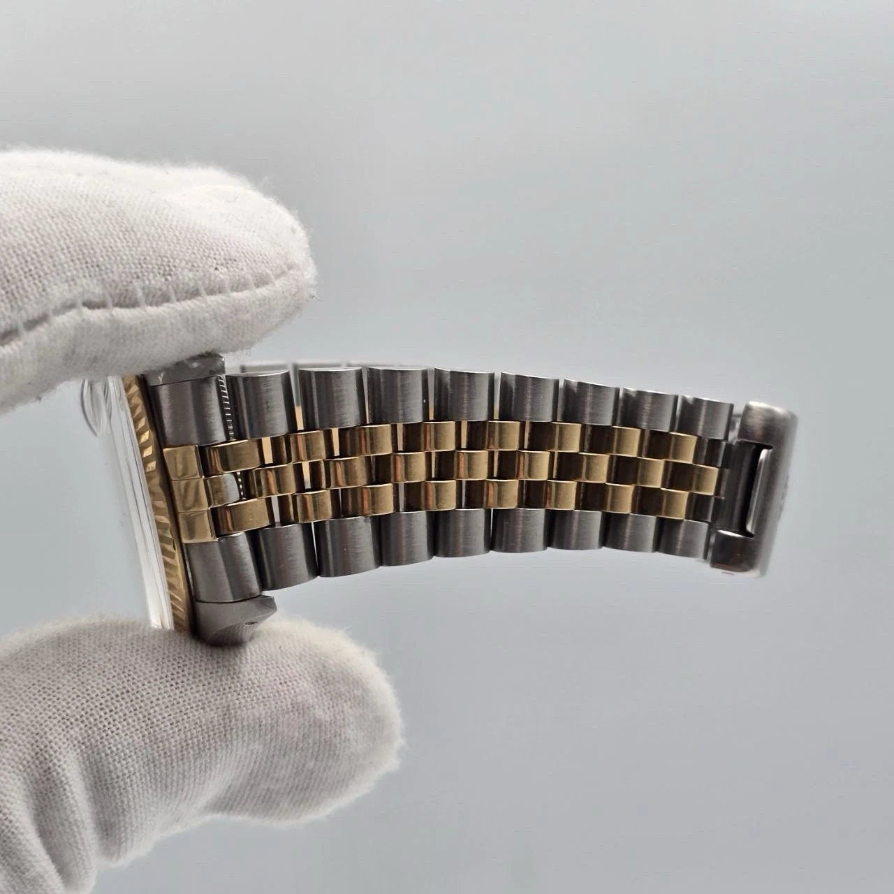 Rolex Datejust Factory White Roman Two-Tone Yellow Gold Jubilee 16013 36mm Watch