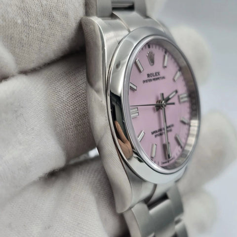 Rolex Oyster Perpetual 126000 Candy Pink Dial