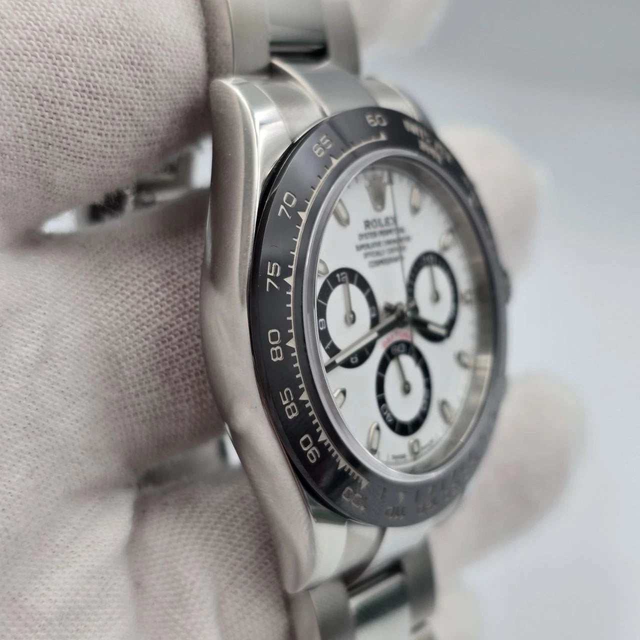2023 PAPERS Rolex Daytona 116500LN White Dial Panda Ceramic 40mm Steel Watch BOX