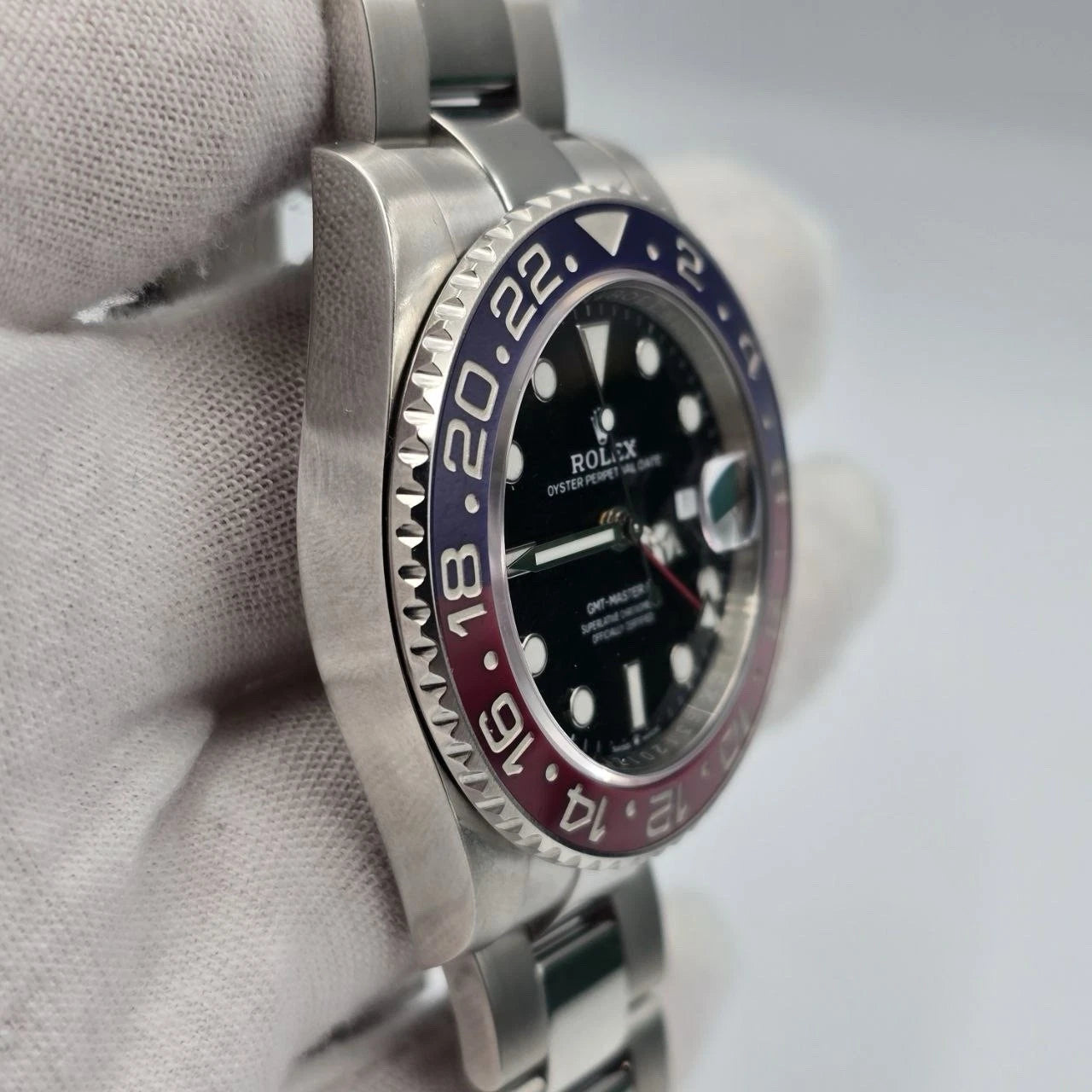 PAPERS 2023 Rolex GMT Master Pepsi Red Blue Oyster Ceramic 126710BLRO Watch BOX