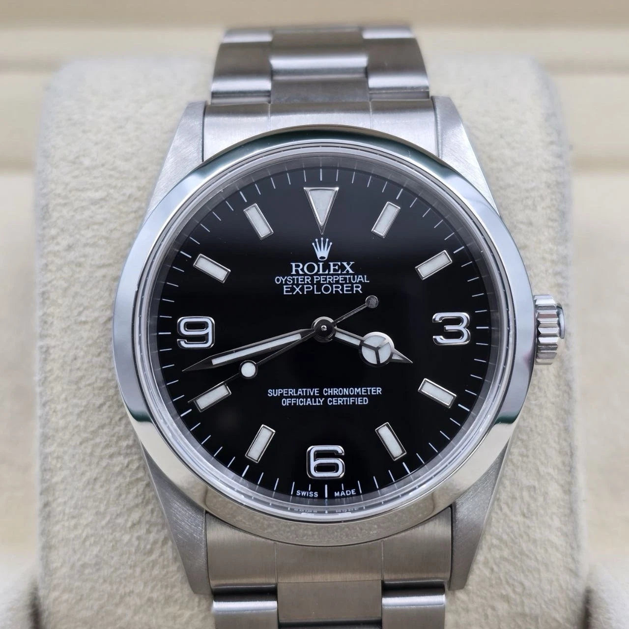 Rolex Explorer l 14270 36mm Stainless Steel Black Dial Watch