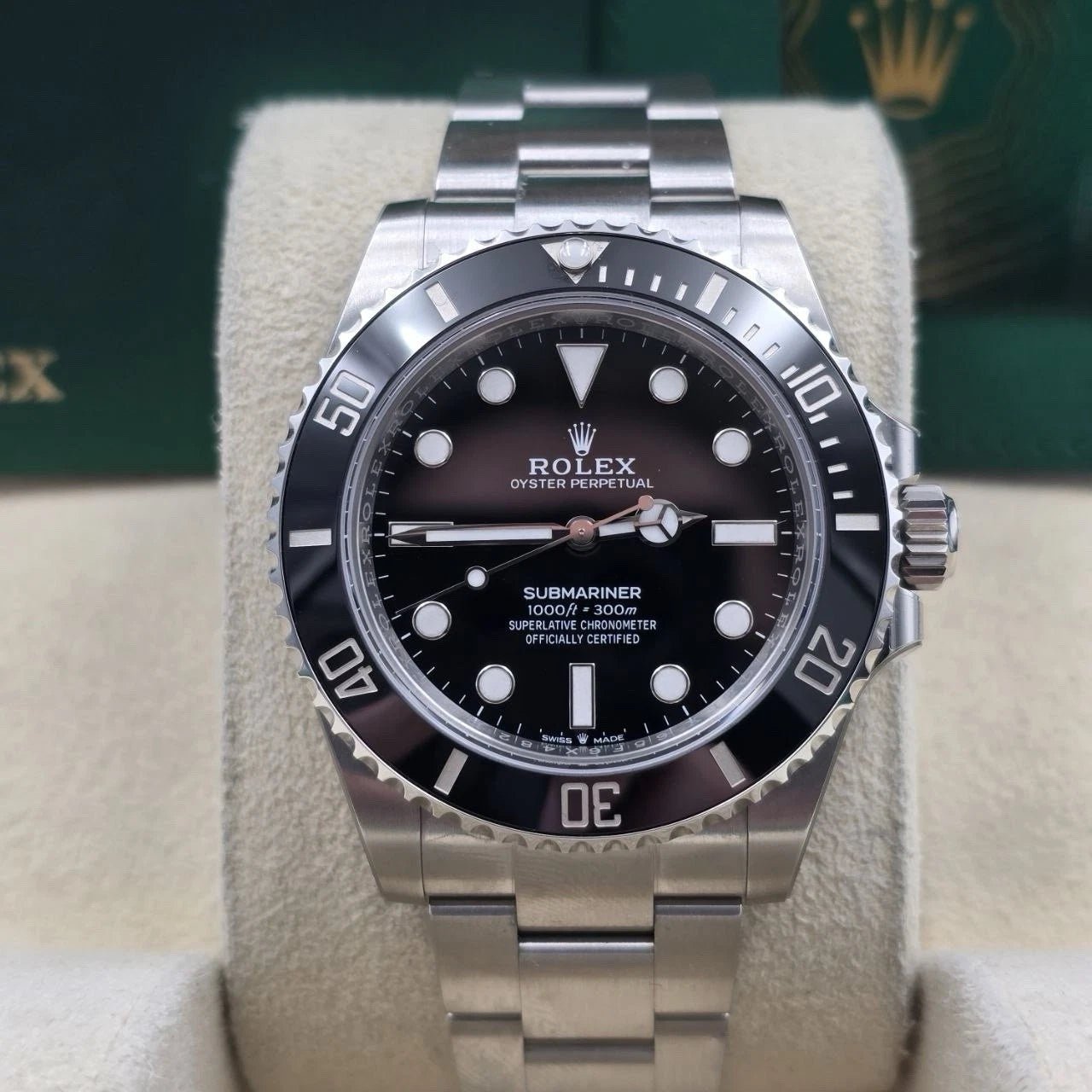 PAPERS 2024 Rolex Submariner No Date Ceramic Stainless Steel 41mm 124060 BOX