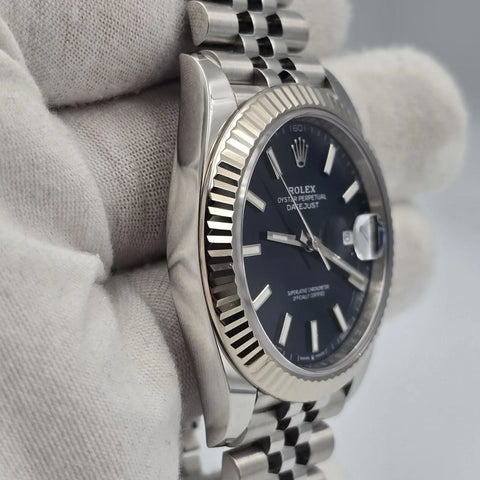 2023 PAPERS Rolex Datejust 41mm 126334 Stainless Steel Jubilee Blue Dial BOX