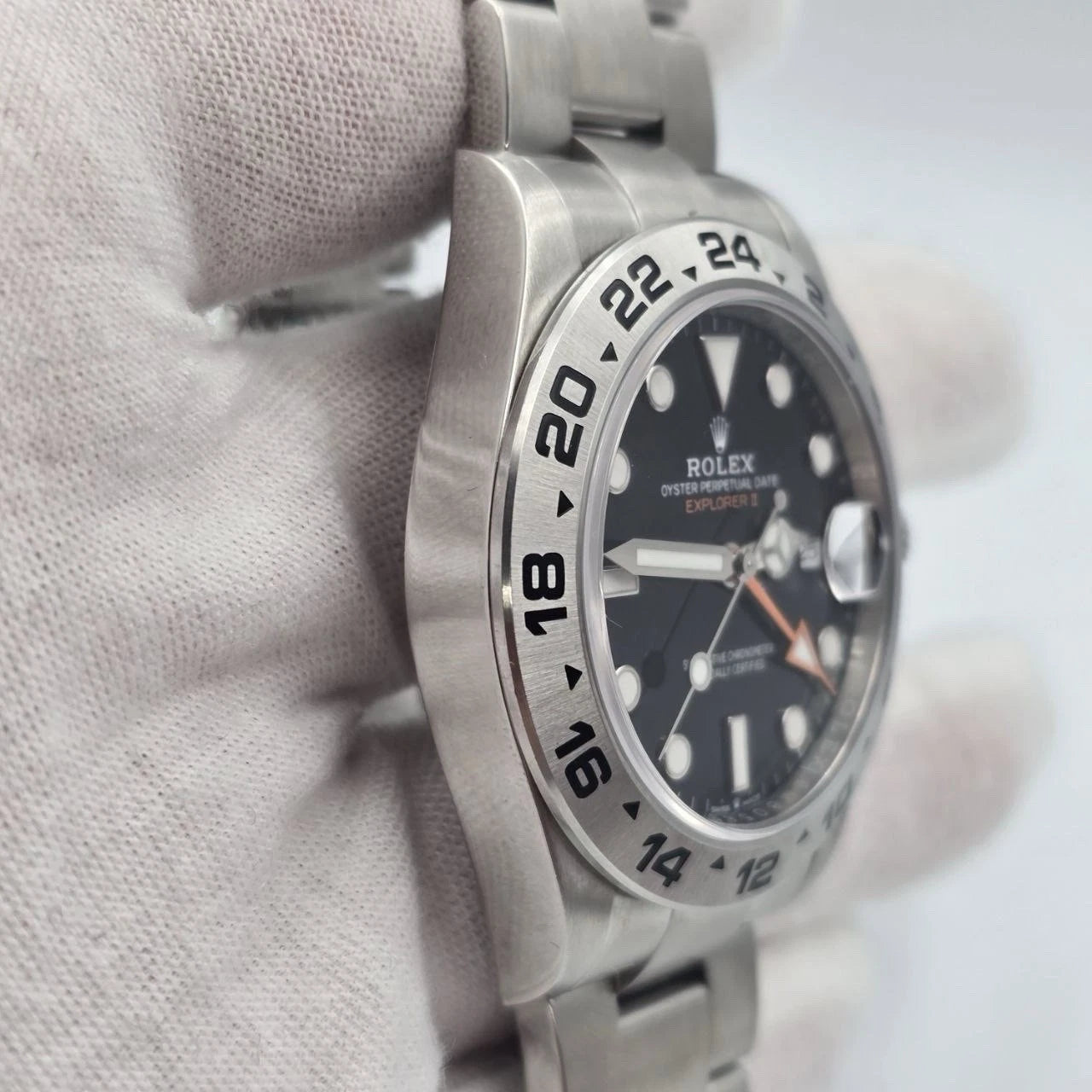 PAPERS 2023 Rolex Explorer II 42mm 226570 Stainless Steel Black Dial BOX