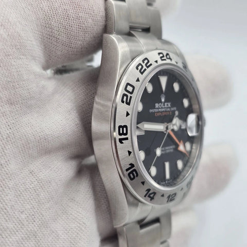 PAPERS 2023 Rolex Explorer II 42mm 226570 Stainless Steel Black Dial BOX